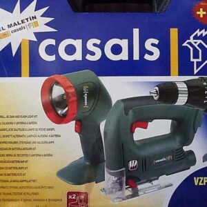Maletín casals sierra caladora + linterna + atornillador